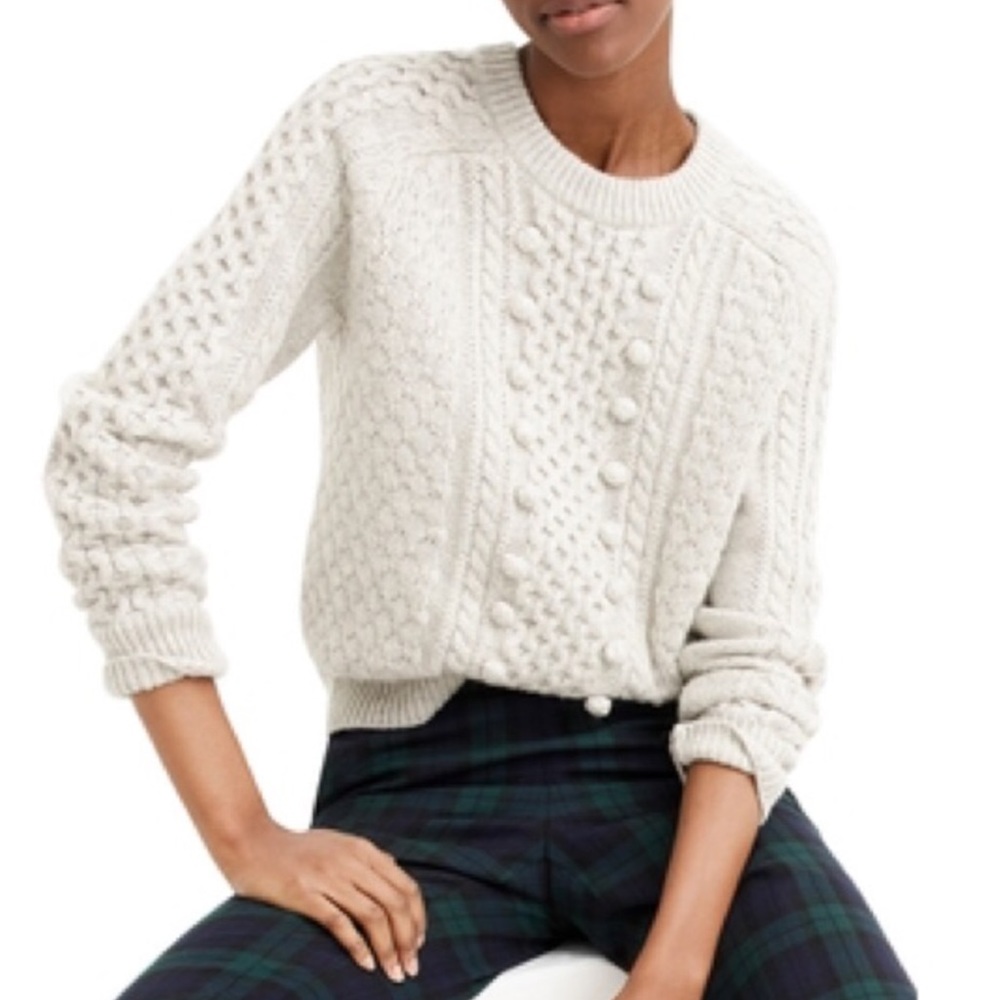 SALE! 🎃 J Crew Popcorn Cable Knit Sweater - Picture 2 of 8